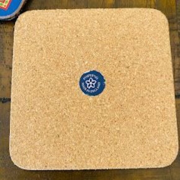 Pimpernel Coasters Holiday Christmas Bear in Stocking Set of 6 - Picture 5 of 5